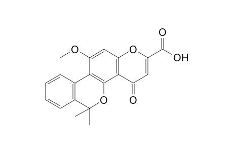 6,6-dimethyl-11-methoxy-4-oxo-4H,6H[2]benzopyrano-[3,4-f][1]benzopyran-2-carboxylic acid