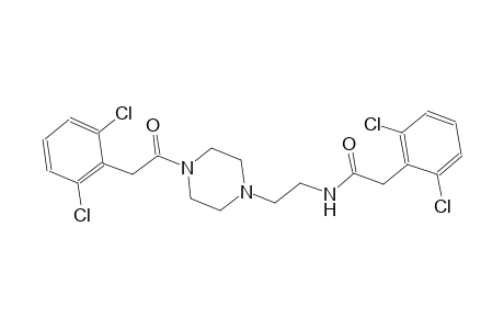 2-(2,6-dichlorophenyl)-N-(2-{4-[(2,6-dichlorophenyl)acetyl]-1-piperazinyl}ethyl)acetamide