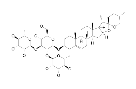 DIOSGENIN-3-O-ALPHA-L-RHAMNOPYRANOSYL-(1->2)-[ALPHA-L-RHAMNOPYRANOSYL-(1->3)]-BETA-D-GLUCOPYRANOSID