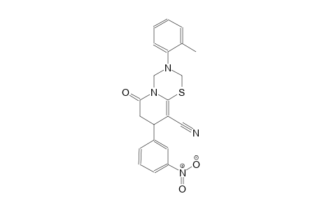 2H,6H-pyrido[2,1-b][1,3,5]thiadiazine-9-carbonitrile, 3,4,7,8-tetrahydro-3-(2-methylphenyl)-8-(3-nitrophenyl)-6-oxo-