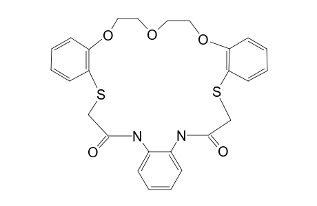 1,4,7-TRIOXA-10,19-DITHIA-13,16-DIAZA-12,17-DIOXO-8,9,14,15,20,21-TRIBENZOHENEICOSANE