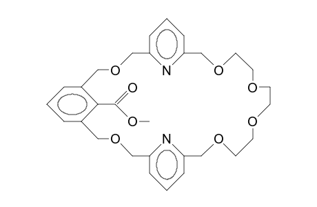 36-Carbomethoxy-3,11,19,22,25,28-hexaoxa-34,35-diaza-tetracyclo(28.3.1.1/5,9/.1/13,17/)hexatriacontanonaene