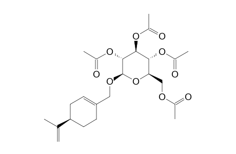 PERILLOSIDE_A_TETRAACETATE;(-)-PERILLYL_7-O-BETA-D-(TETRAACETYLGLUCOPYRANOSIDE)