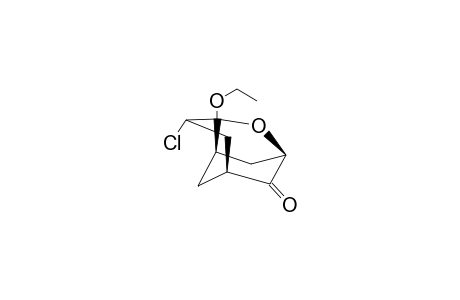 (+/-)-(1R*,3S*,4S*,6R*,8R*)-4-CHLORO-3-ETHOXY-2-OXATRICYCLO-[4.3.1.0(3,8)]-DECAN-10-ONE