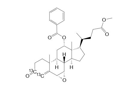 [3,4-(13)C(2)]-(6-ALPHA,7-ALPHA,12-ALPHA)-12-(BENZOYLOXY)-6,7-EPOXY-3-OXO-CHOL-4-EN-24-OIC-ACID-METHYLESTER