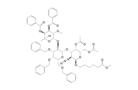 #22;5-(METHOXYCARBONYL)-PENTYL-3,4-DI-O-BENZOYL-2-O-METHYL-ALPHA-L-FUCOPYRANOSYL-(1->2)-3,4,6-TRI-O-BENZYL-4-O-METHYL-BETA-D-GALACTOPYRANOSYL-(1->3)-4,6-DI-O-A