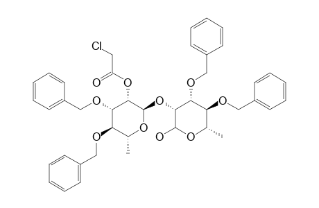 (3,4-DI-O-BENZYL-2-O-CHLOROACETYL-ALPHA-L-RHAMNOPYRANOSYL)-(1->2)-3,4-DI-O-BENZYL-L-RHAMNOPYRANOSE