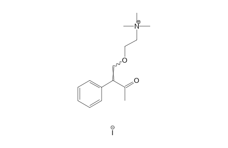 {2-[(beta-ACETYLSTYRYL)OXY]ETHYL}TRIMETHYLAMMONIUM IODIDE