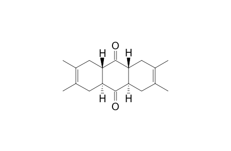 2,3,6,7-TETRAMETHYL-1,4,4A-ALPHA,5,8,8A-BETA,9A-BETA,10A-ALPHA-OCTAHYDROANTHRACENE-9,10-DIONE