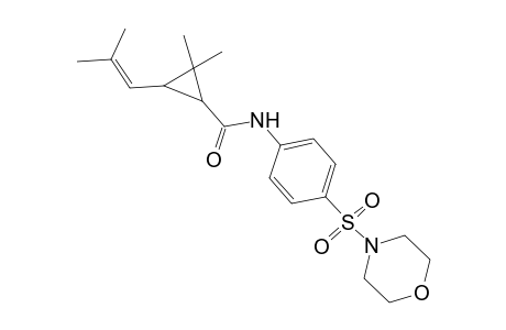 2,2-Dimethyl-3-(2-methylprop-1-en-1-yl)-N-[4-(morpholine-4-sulfonyl)phenyl]cyclopropane-1-carboxamide