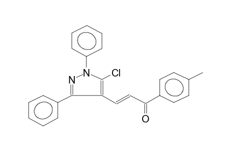 1,3-DIPHENYL-5-CHLORO-4-[2-(4-METHYLBENZOYL)ETHENYL]PYRAZOLE