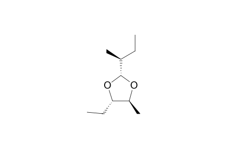 (2-R*,1'-S,4-S*,5-S*)-2-(1-METHYLPROPYL)-4-ETHYL-5-METHYLDIOXOLANE