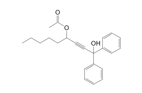 4-Acetoxy-1,1-diphenyl-2-nonyne-1-ol