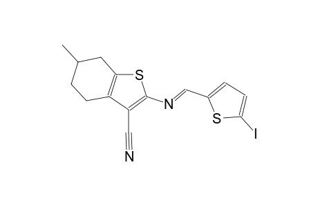 2-{[(E)-(5-iodo-2-thienyl)methylidene]amino}-6-methyl-4,5,6,7-tetrahydro-1-benzothiophene-3-carbonitrile