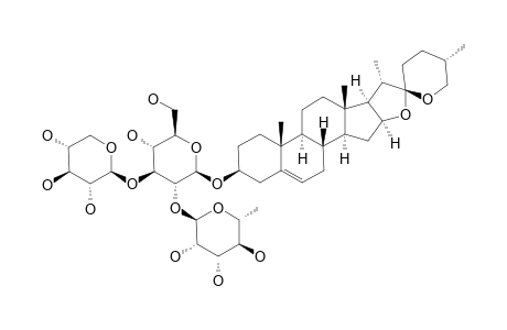 (25R)-SPIROST-5-EN-3-BETA-OL-3-O-[O-ALPHA-L-RHAMNOPYRANOSYL-(1->2)-O-[BETA-D-XYLOPYRANOSYL-(1->3)]-BETA-D-GLUCOPYRANOSIDE]