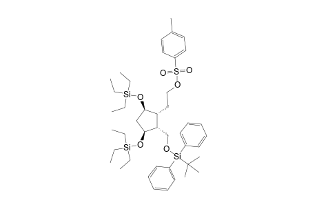 (1S,2R,3R,4R)-2-(TERT.-BUTYLDIPHENYLSILYLOXYMETHYL)-1,4-DI-O-(TRIETHYLSILYL)-3-[1-(4-METHYLBENZENSULFONATE)-ETHYL]-CYCLOPENTANE-1,4-DIOL