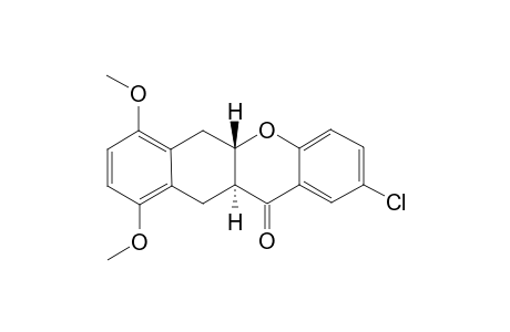 (trans)-2,5-Dimethoxy-10-chlorobenzo[b]-(1,6,6a,12a-tetrahydro)xanthone