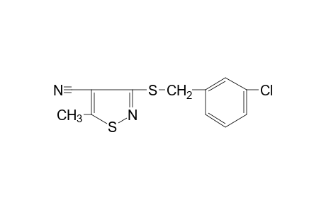 3-[(m-CHLOROBENZYL)THIO]-5-METHYL-4-ISOTHIAZOLECARBONITRILE