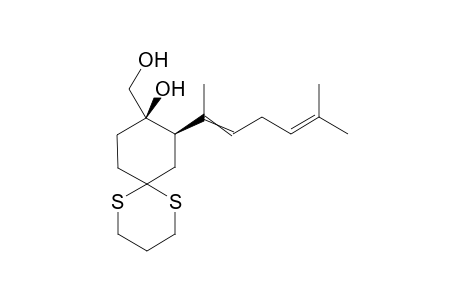 (9R,10R)-10-(1,5-dimethylhexa-1,4-dienyl)-9-(hydroxymethyl)-1,5-dithiaspiro[5.5]undecan-9-ol