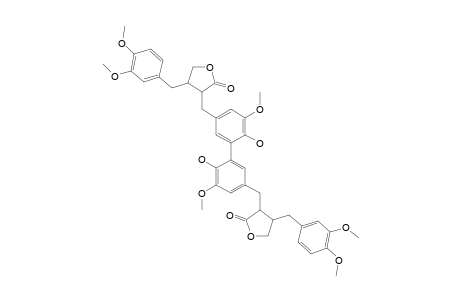 BIS-5',5'-ARCTIGENIN;BIS-5',5'-(4'-HYDROXY-3,4,3'-TRIMETHOXY-LIGNAN-9,9'-OLIDE);DIARCTIGENIN