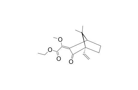 ETHYL-E-(1S,4S)-4-ETHENYL-7,7-DIMETHYL-3-OXO-BICYCLO-[2.2.1]-HEPT-2-YLIDENE-(METHOXY)-ACETATE