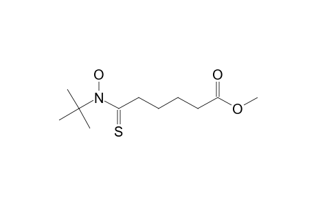 N-TERT.-BUTYL-DELTA-CARBOMETHOXYVALEROTHIOHYDROXAMIC-ACID