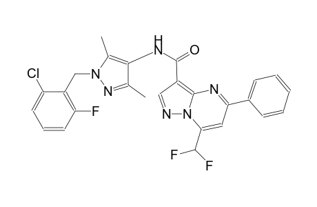 N-[1-(2-chloro-6-fluorobenzyl)-3,5-dimethyl-1H-pyrazol-4-yl]-7-(difluoromethyl)-5-phenylpyrazolo[1,5-a]pyrimidine-3-carboxamide