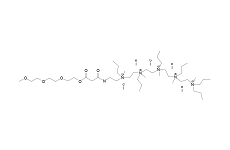 METHOXY-ETHYLENEGLYCOL-[N,N',N,N,N,N-HEXAPROPYL-HEXA-(AMINOETHYL)-AMINO]-MALONAMIDEESTER-QUATERNARY-METHYL-AMMONIUM-SALT;ME3N6(+)C3