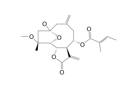 2,5-EPOXY-(2-BETA)-HYDROXY-(4-ALPHA)-METHOXY-(8-ALPHA)-(2-METHYLBUT-2-ENOYLOXY)-2-OXO-4(15),10(14),11(13)-GERMACRATRIEN-12,6-ALPHA-OLIDE