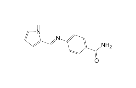 4-([(E)-1H-Pyrrol-2-ylmethylidene]amino)benzamide