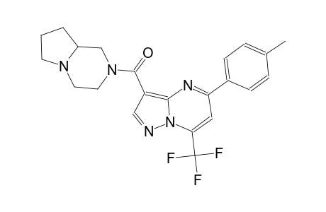 3-(hexahydropyrrolo[1,2-a]pyrazin-2(1H)-ylcarbonyl)-5-(4-methylphenyl)-7-(trifluoromethyl)pyrazolo[1,5-a]pyrimidine