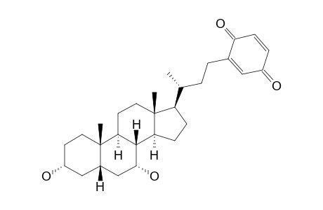 23-(1,4-BENZOQUINOYL)-3-ALPHA,7-ALPHA-DIHYDROXY-24-NOR-5-BETA-CHOLANE