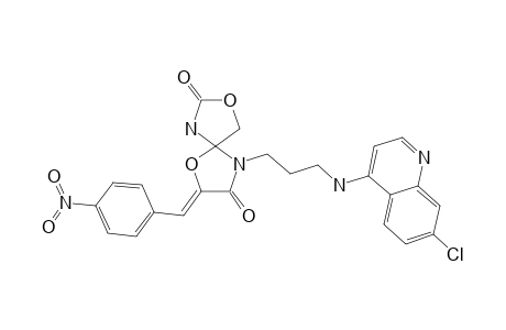 4-[3-(7-CHLORO-QUINOLIN-4-YL-AMINO)-PROPYL]-2-(4-NITROBENZYLIDENE)-1,6-DIOX-4,9-DIAZASPIRO-[4,4]-NONANE-3,8-DIONE