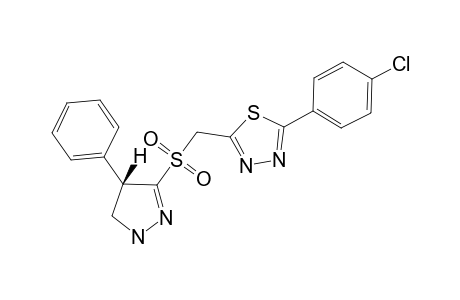 2-[(4',5'-DIHYDRO-4'-PHENYL-1'H-PYRAZOL-3'-YLSULFONYL)-METHYL]-5-(PARA-CHLOROPHENYL)-1,3,4-THIADIAZOLE