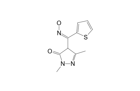 (Z)-2,4-DIHYDRO-2,5-DIMETHYL-4-[(HYDROXYAMINO)-(2-THIENYL)-METHYLENE]-3H-PYRAZOL-3-ONE;ISOMER-X