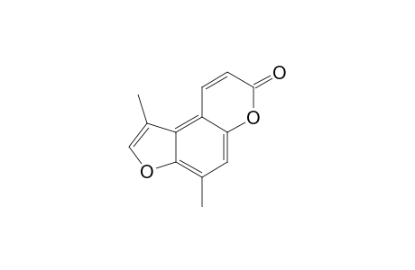 7,4'-DIMETHYL-ISOPSEUDO-PSORALEN-IV;7,4'-DIMETHYL-7H-FURO-[2,3-F]-[1]-BENZOPYRAN-7-ONE