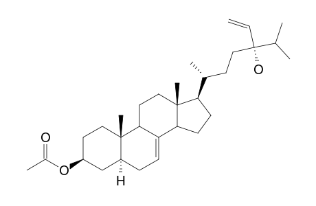 24S-ETHYL-5-ALPHA-CHOLESTA-7,24(1)(24(2))-DIENE-3-BETA,24-DIYL-3-ACETATE;(24S)-24-HYDROXY-24-VINYLLATHOSTERYL-ACETATE