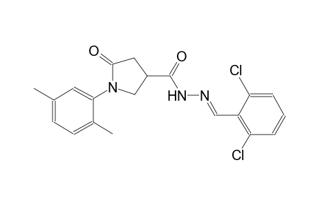 3-pyrrolidinecarboxylic acid, 1-(2,5-dimethylphenyl)-5-oxo-, 2-[(E)-(2,6-dichlorophenyl)methylidene]hydrazide