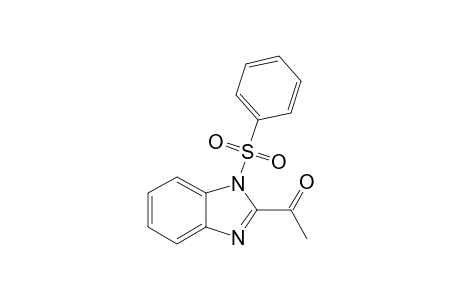 1-(1-BENZENESULFONYL-1H-BENZOIMIDAZOL-2-YL)-ETHANONE