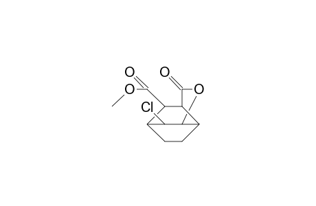 Methyl-(2sr, 10RS)-2-chlor-4-oxa-5-oxotricyclo-[4.3.1.0(3,7)]-decan-10-carboxylate