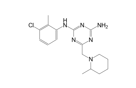 N~2~-(3-chloro-2-methylphenyl)-6-[(2-methyl-1-piperidinyl)methyl]-1,3,5-triazine-2,4-diamine