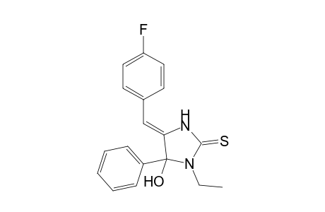 1-Ethyl-4-(4-fluorobenzylidene)-5-hydroxy-5-phenylimidazolidine-2-thione