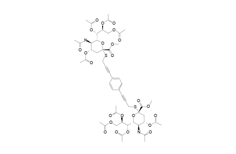 1,4-BIS-(METHYL-5-ACETAMIDO-4,7,8,9-TETRA-O-ACETYL-3,5-DIDEOXY-D-GLYCERO-ALPHA-D-GALACTO-2-NONULOPYRANOSYLTHIOONATE-PROP-2-YNYL)-BENZENE