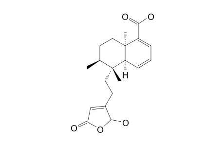 (-)-CIS-ClERODA-1,3,13-TRIEN-16-HYDROXY-15,18-DIOIC-ACID-15,16-OLIDE