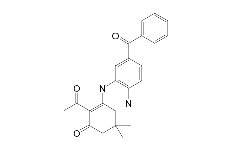 3-(2-AMINO-5-BENZOYLPHENYLAMINO)-2-ACETYL-5,5-DIMETHYLCYCLOHEX-2-EN-1-ONE