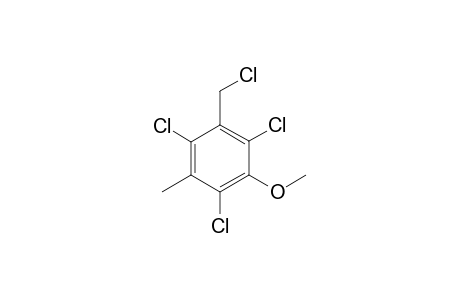 Benzene, 1-(chloromethyl)-3-methoxy-5-methyl-, trichloro deriv.