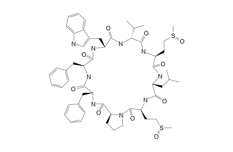 CYCLOLINOPEPTIDE-F;CYCLO-(PRO-PHE-PHE-TRP-VAL-MSO-LEU-MSO)