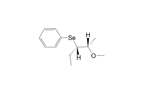 ERYTHRO-3-BENZENESELENYL-2-METHOXY-PENTANE