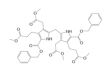 1H-Pyrrole-3-propanoic acid, 5,5'-methylenebis[4-(2-methoxy-2-oxoethyl)-2-[(phenylmethoxy)carbonyl]-, dimethyl ester