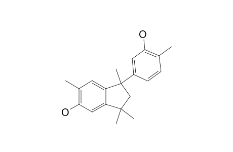 1-(3'-HYDROXY-4'-METHYLPHENYL)-1,3,3,6-TETRAMETHYL-INDAN-5-OL